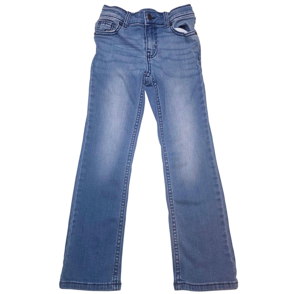 Cat & Jack Girls Medium Wash Super Stretch‎ Bootcut Jeans Size 6 Blue Denim